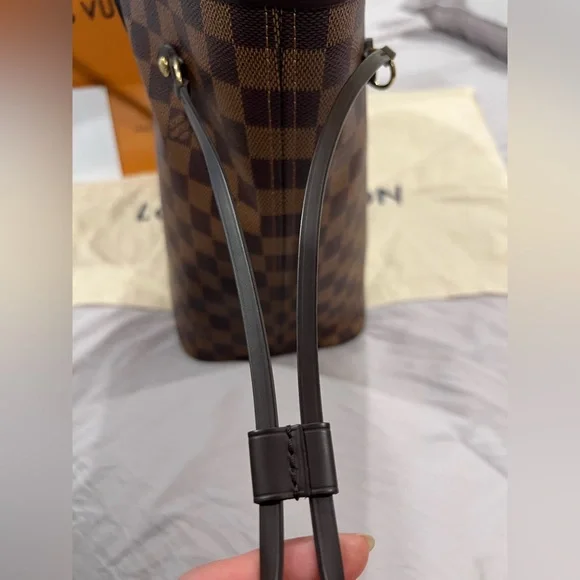 Louis Vuitton Brown and Black Checkered Tote Bag - Picture 5 of 8